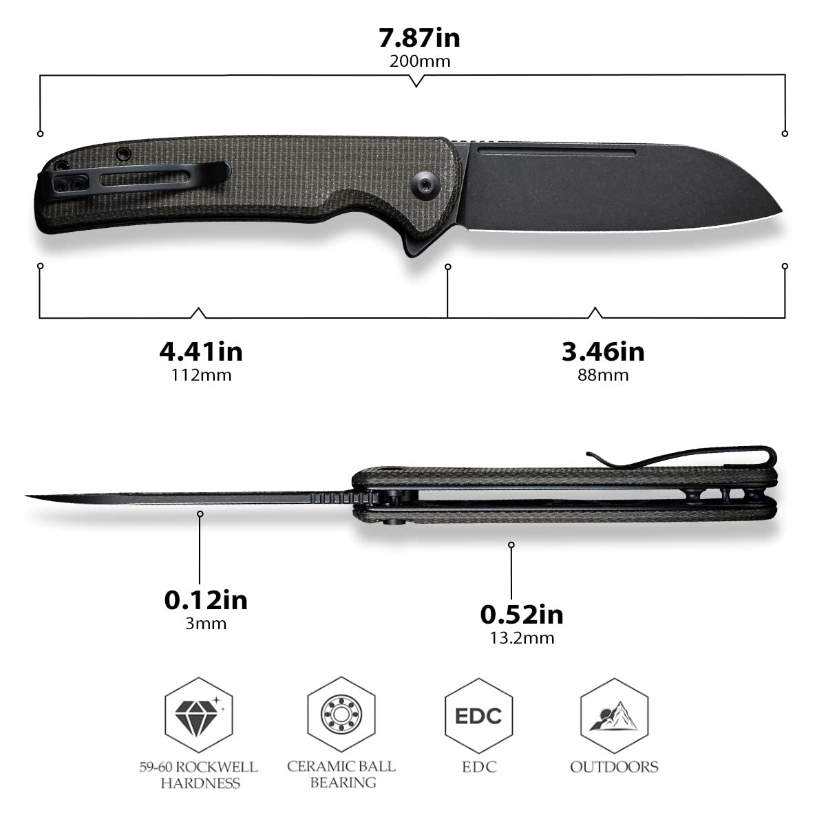 CIVIVI Chevalier Folding Pocket Knife - Image 3