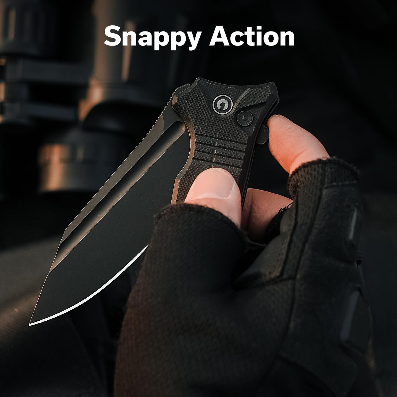 CIVIVI Neurohaptic Pocket Knife for EDC, Folding Knife with 3.74'' Nitro-V Blade G10 Handle, Reversible Clip, Gift for Men Women C23080-1 - Image 4