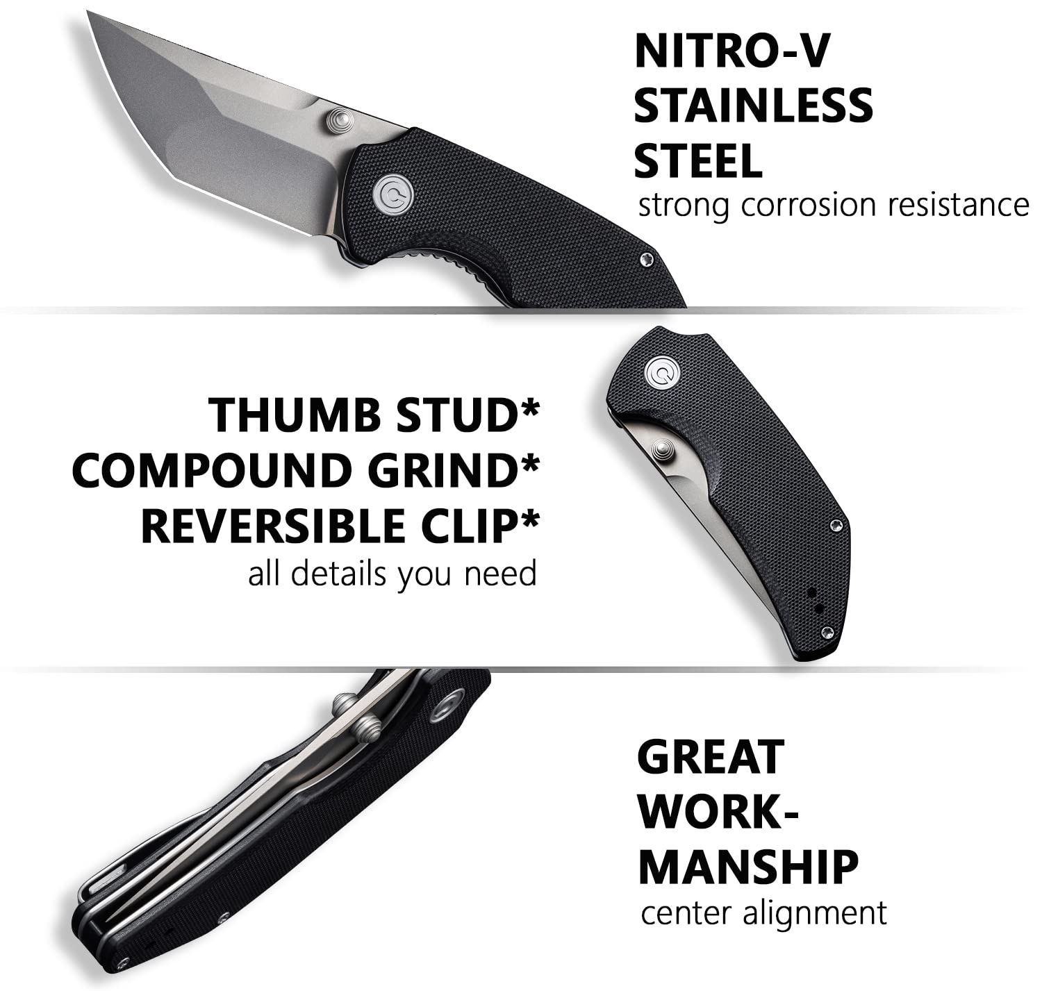 CIVIVI Thug 2 Pocket Knife C20028C - Image 3