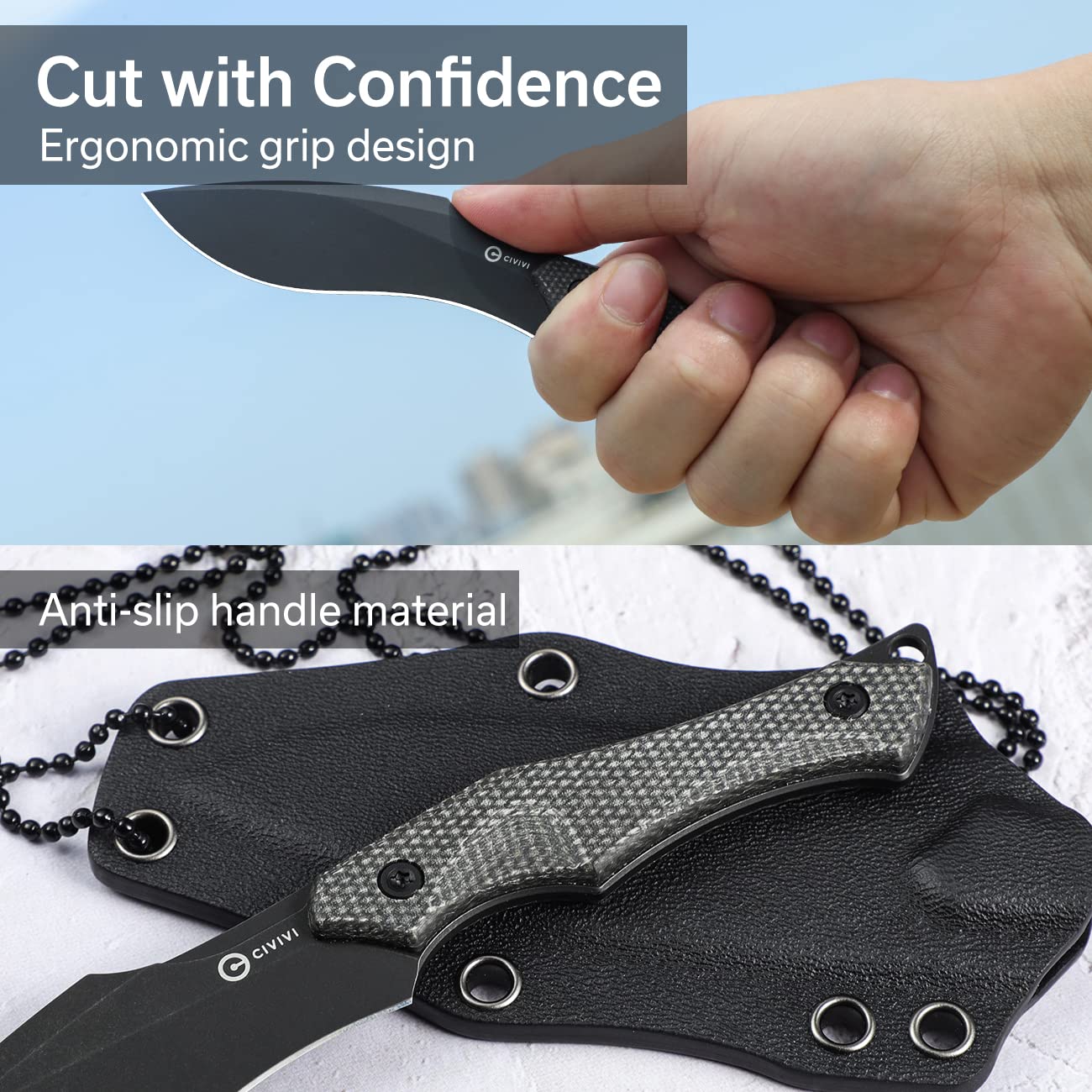 CIVIVI Vaquita II Fixed Blade Knife - Image 5