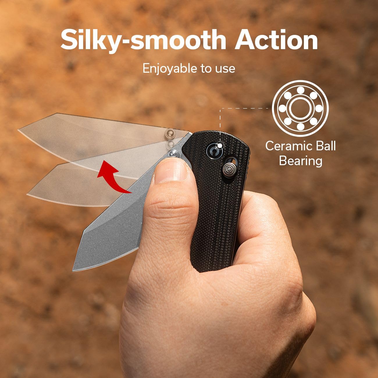 CIVIVI Yonder Folding Pocket Knife for EDC, Crossbar Lock Knife with 2.88" 14C28N Blade G10 Handle, Lightweight Knife Gifts for Men Women Camping Hiking, Designed by Zac Whitmore C23073-1 - Image 7